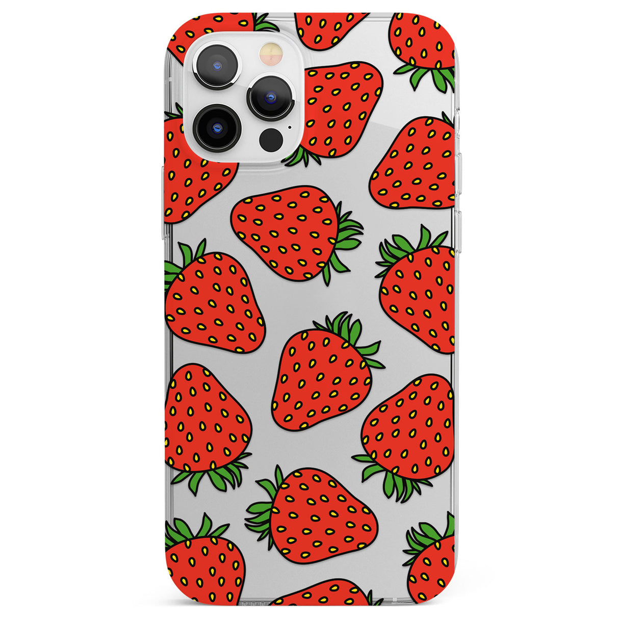 Strawberry Pattern Phone Case for iPhone 12 Pro