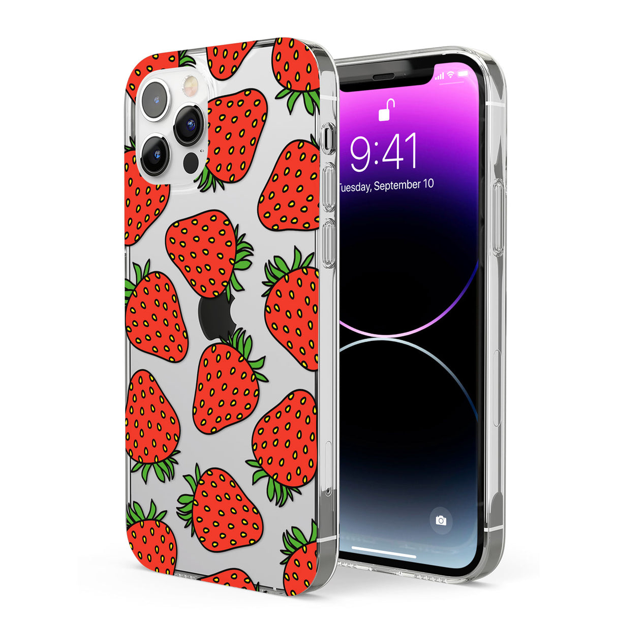Strawberry Pattern Phone Case for iPhone 12 Pro