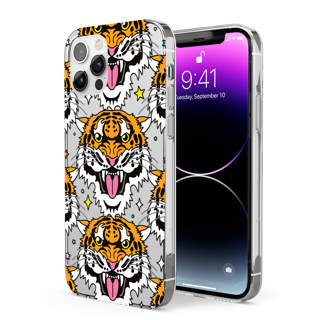 Fierce Jungle Tigers Phone Case for iPhone 12 Pro
