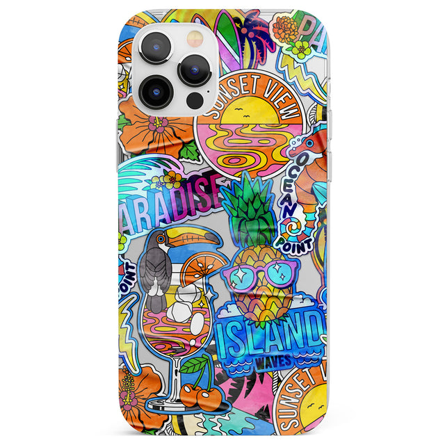 Tropical Vibes Collage Phone Case for iPhone 12 Pro