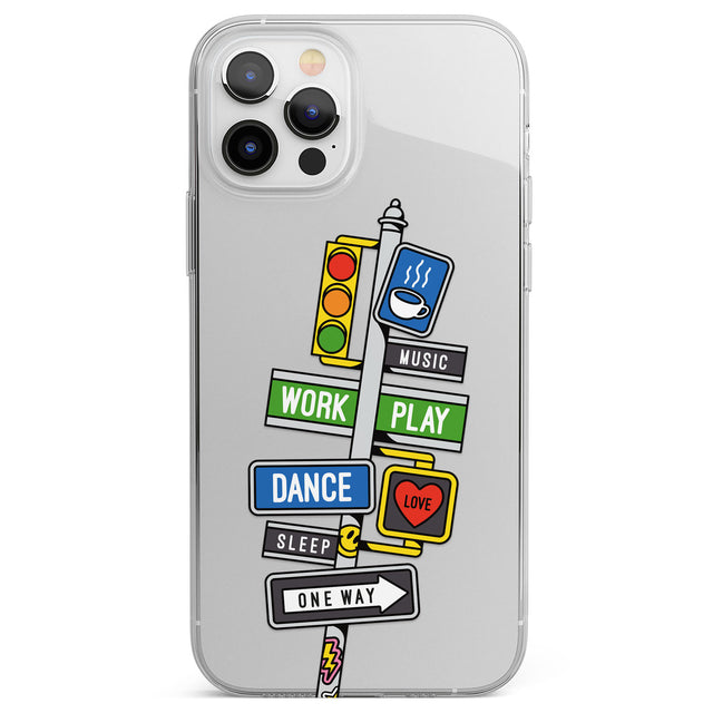 Mood Street Signs Phone Case for iPhone 12 Pro