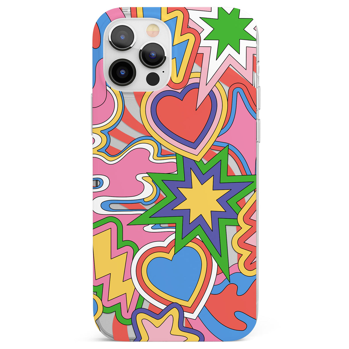 Psychedelic Pop Art Explosion Phone Case for iPhone 12 Pro