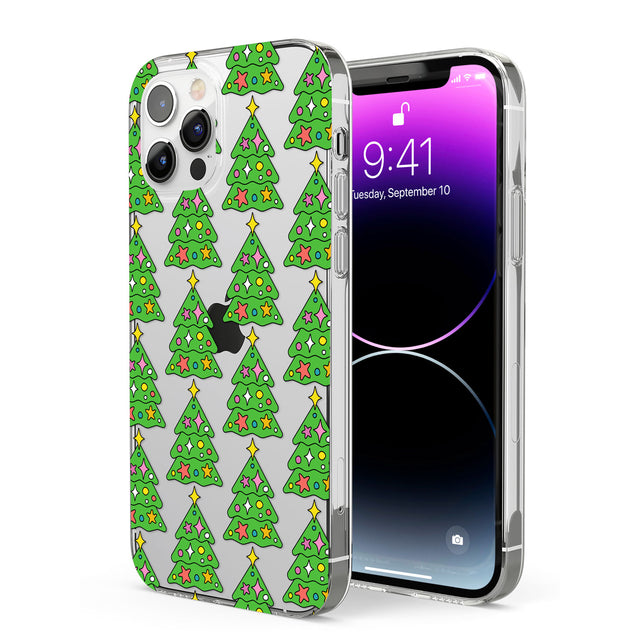 Christmas Tree Pattern (Clear) Phone Case for iPhone 12 Pro