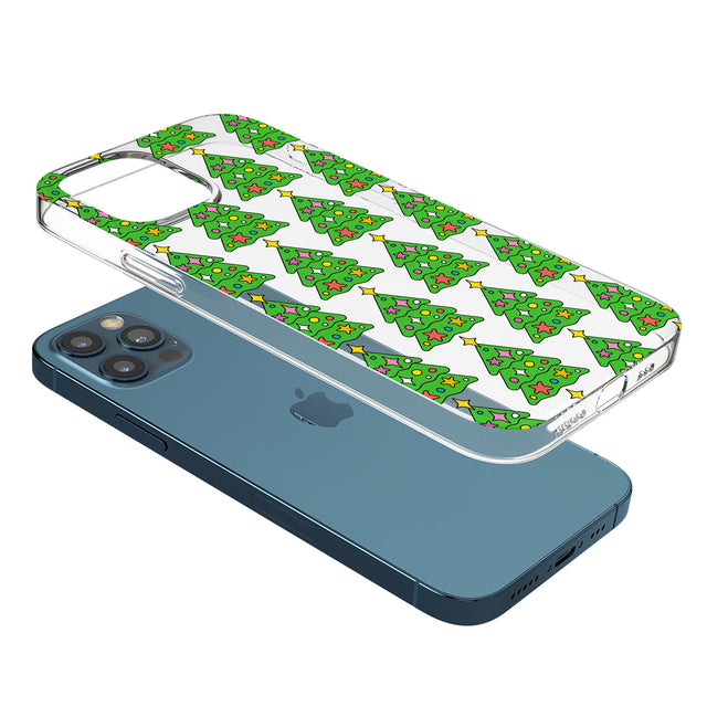 Christmas Tree Pattern (Clear) Phone Case for iPhone 12 Pro