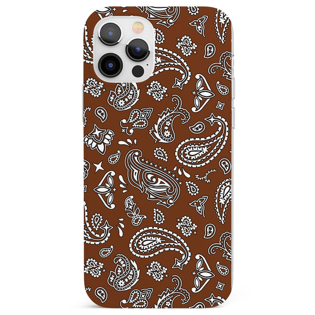 Brown Bandana Phone Case for iPhone 12 Pro