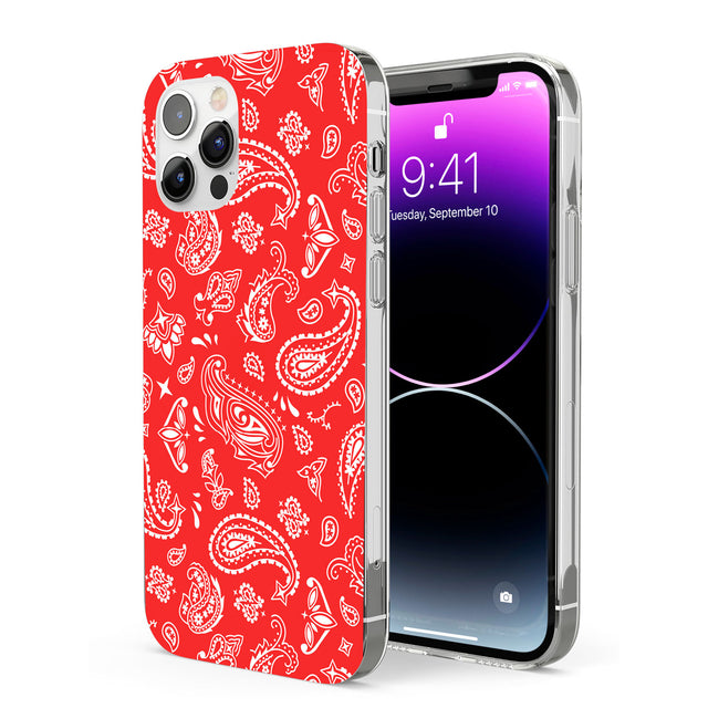 Red Bandana Phone Case for iPhone 12 Pro
