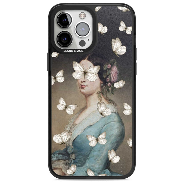BUTTERFLY BEAUTY Phone Case iPhone 13 Pro Max / Magsafe Black Impact Case Blanc Space
