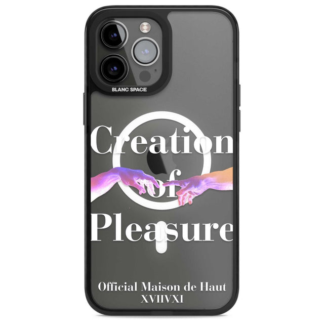 Creation of Pleasure Phone Case iPhone 13 Pro Max / Magsafe Black Impact Case Blanc Space
