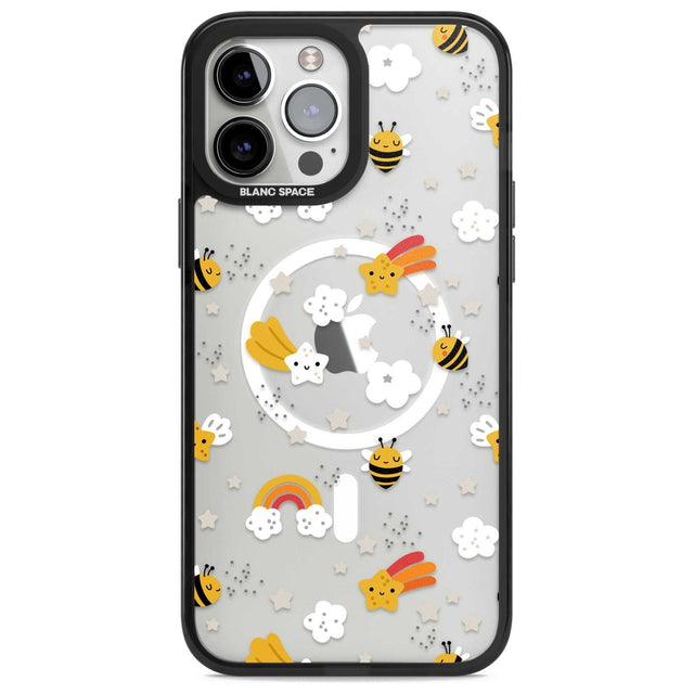Busy Bee Phone Case iPhone 13 Pro Max / Magsafe Black Impact Case Blanc Space