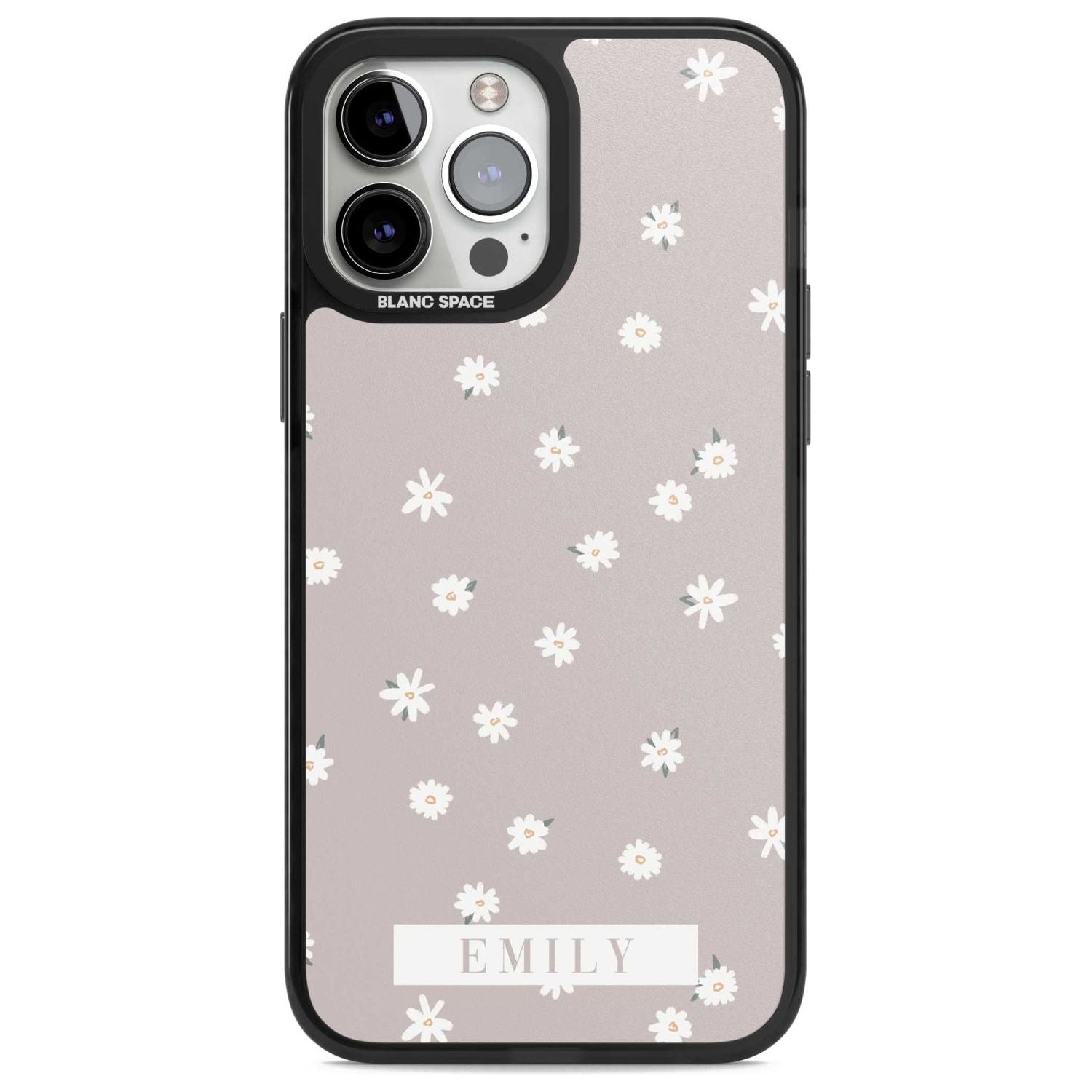 Personalised Dusty Rose Personalised Custom Phone Case iPhone 13 Pro Max / Magsafe Black Impact Case Blanc Space
