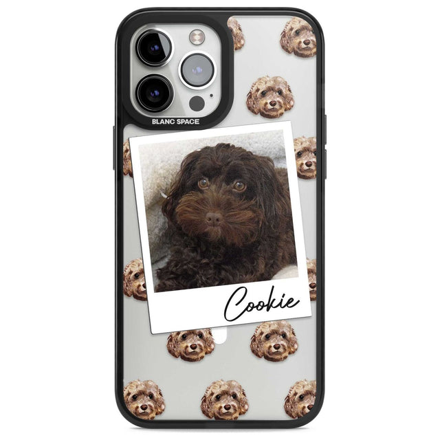 Personalised Cockapoo, Brown - Dog Photo Custom Phone Case iPhone 13 Pro Max / Magsafe Black Impact Case Blanc Space