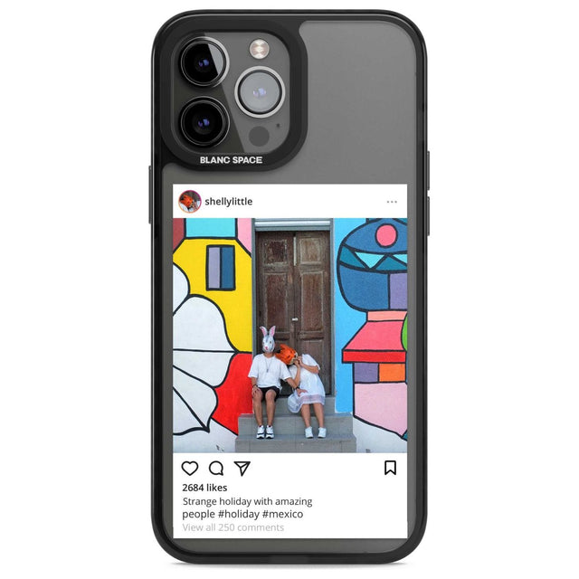 Personalised Instagram Custom Phone Case iPhone 13 Pro Max / Magsafe Black Impact Case Blanc Space