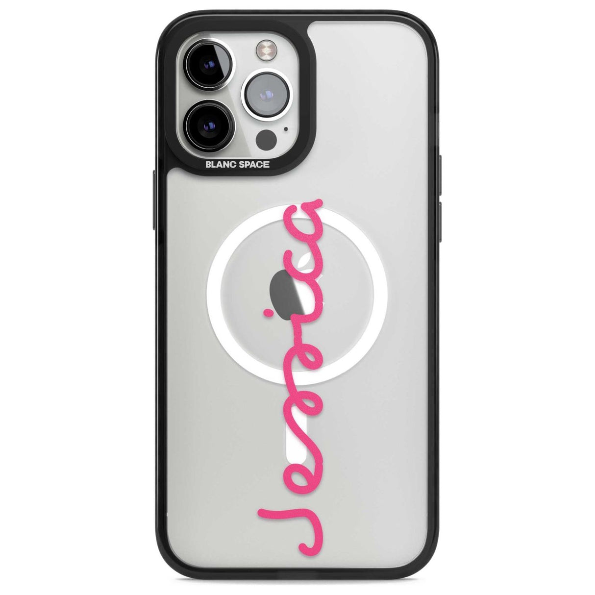 Personalised Summer Name Custom Phone Case iPhone 13 Pro Max / Magsafe Black Impact Case Blanc Space