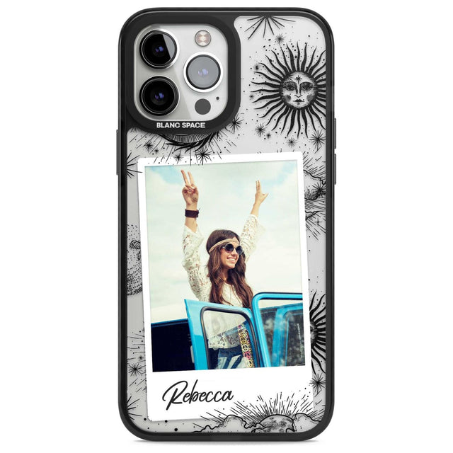 Personalised Astrology Instant Photo Custom Phone Case iPhone 13 Pro Max / Magsafe Black Impact Case Blanc Space