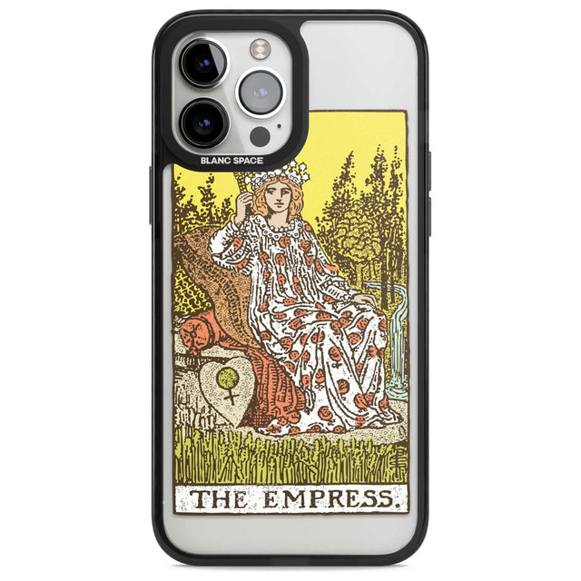 Personalised The Empress Tarot Card - Colour Custom Phone Case iPhone 13 Pro Max / Magsafe Black Impact Case Blanc Space
