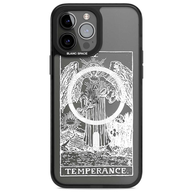 Personalised Temperance Tarot Card - White Transparent Custom Phone Case iPhone 13 Pro Max / Magsafe Black Impact Case Blanc Space
