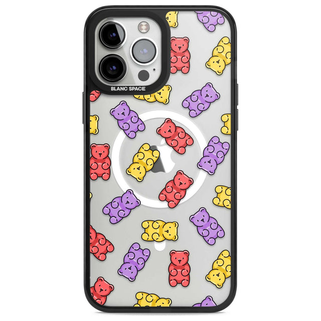 Gummy Bear Pattern Phone Case iPhone 13 Pro Max / Magsafe Black Impact Case Blanc Space