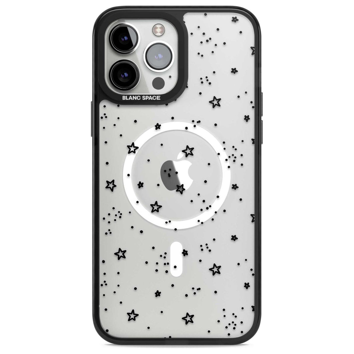 Mixed Stars Phone Case iPhone 13 Pro Max / Magsafe Black Impact Case Blanc Space
