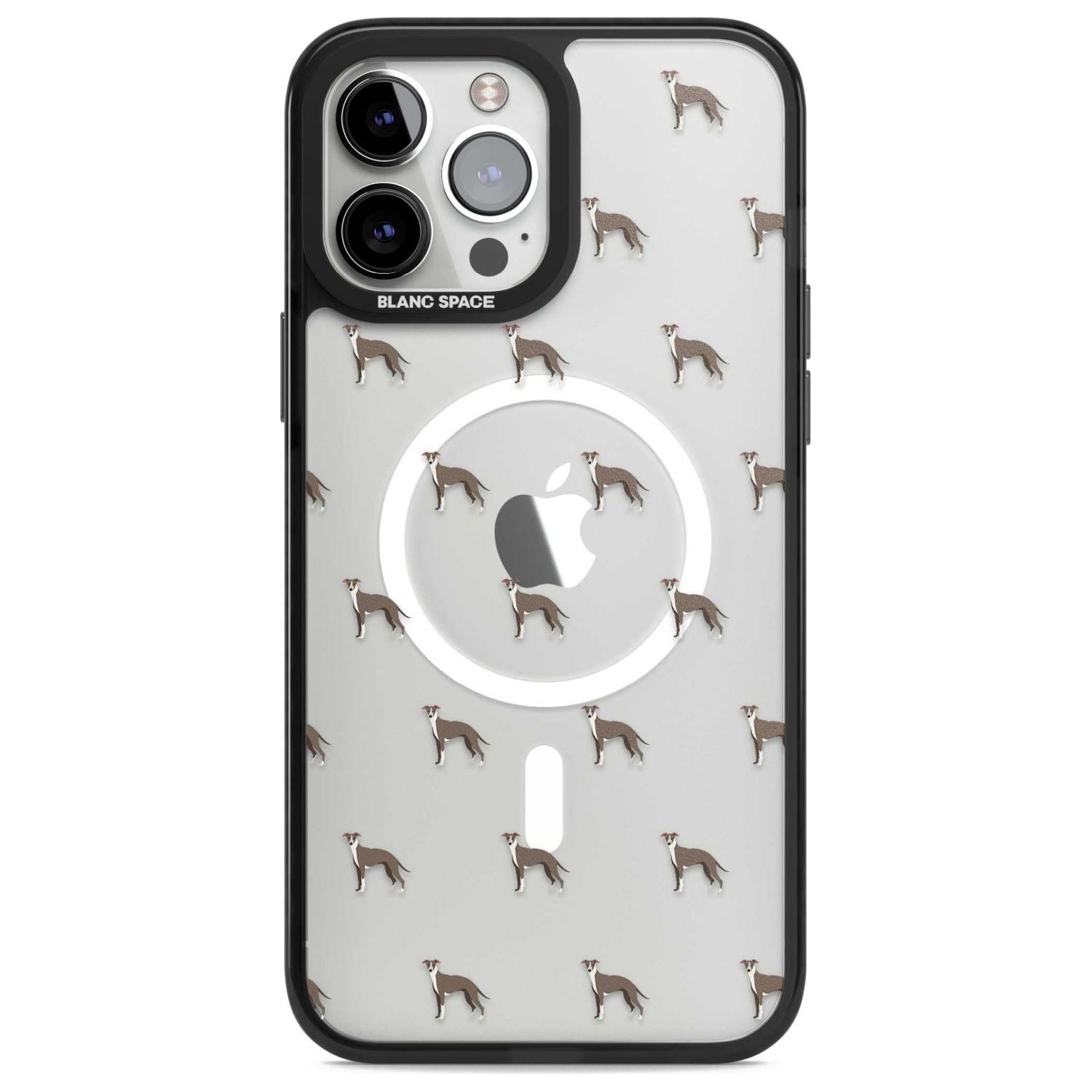 Whippet Dog Pattern Clear