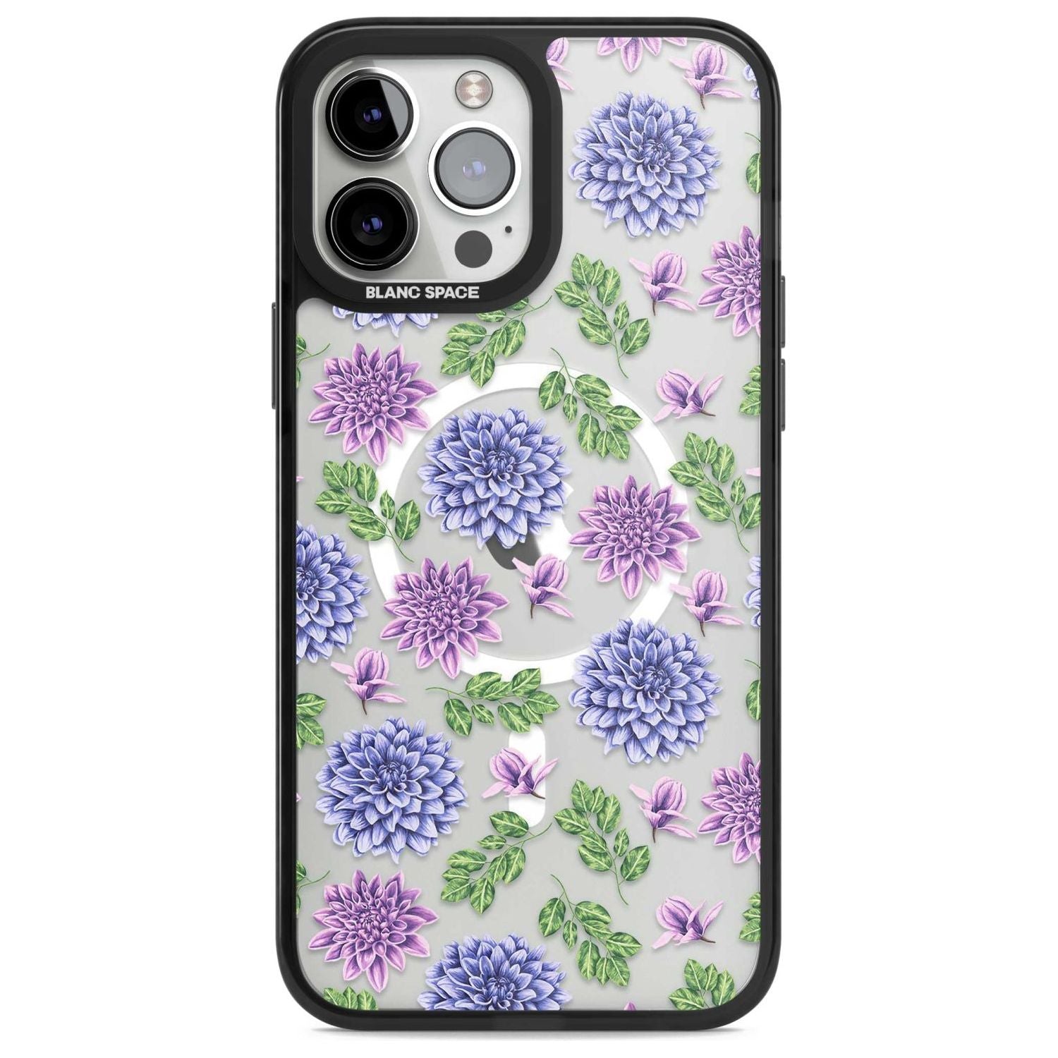 Purple Dahlias Floral