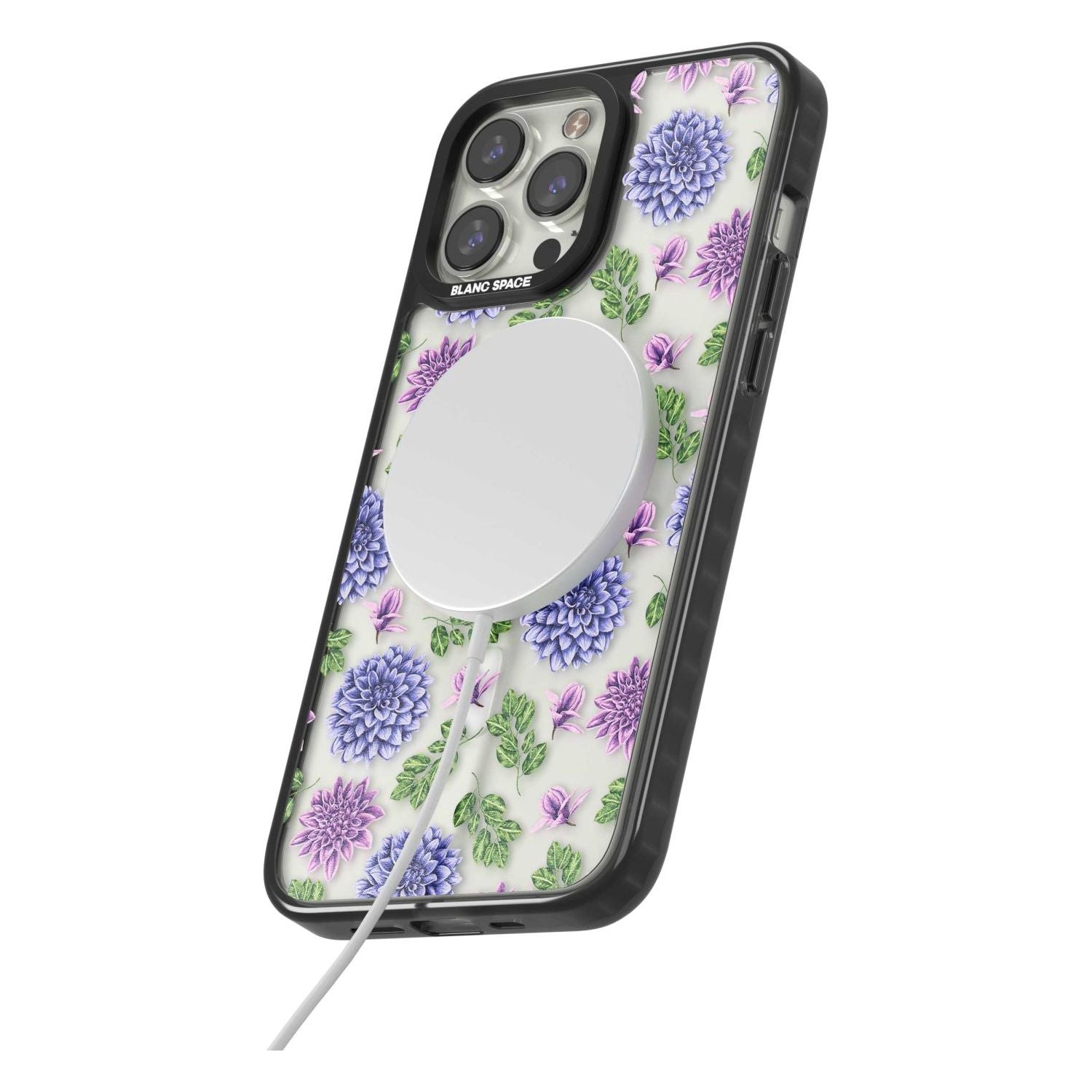 Purple Dahlias Floral