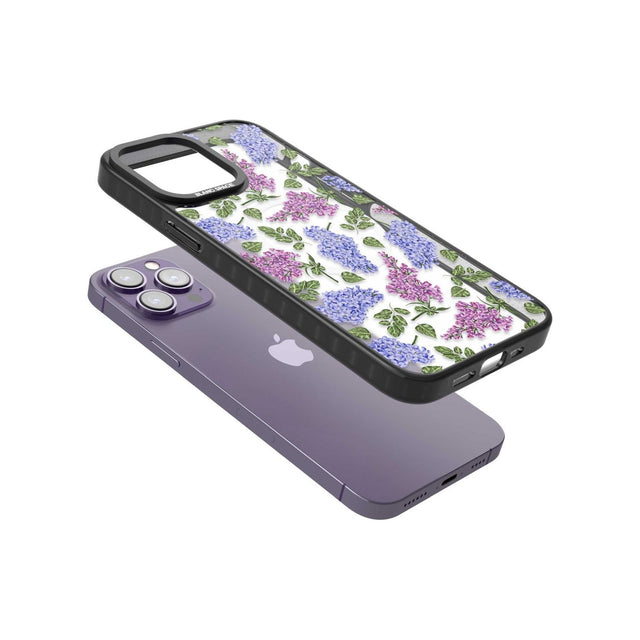 Purple Blossoms Transparent Floral