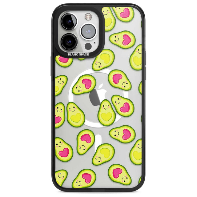 Avocado Love Phone Case iPhone 13 Pro Max / Magsafe Black Impact Case Blanc Space