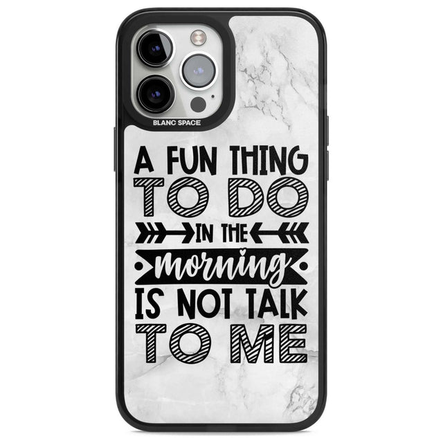 A Fun thing to do Phone Case iPhone 13 Pro Max / Magsafe Black Impact Case Blanc Space