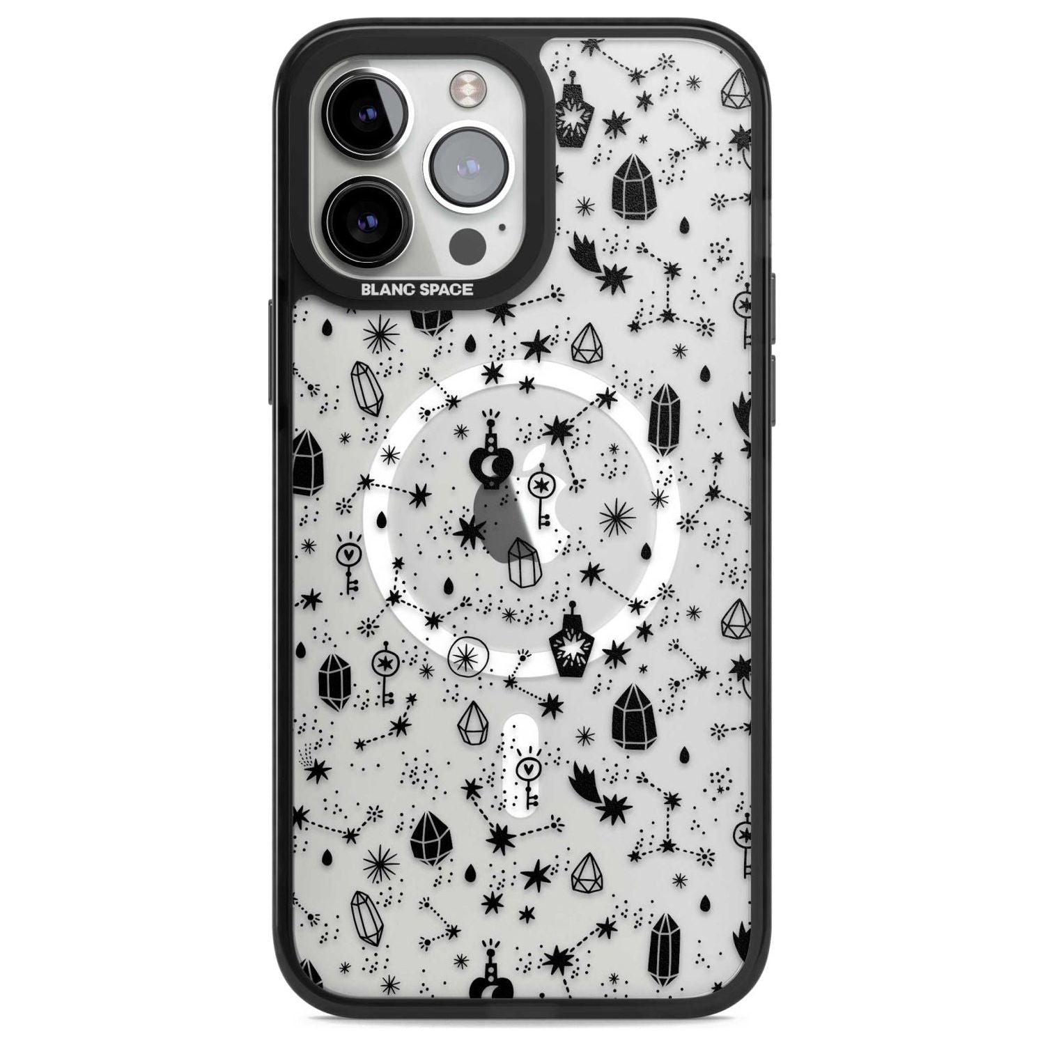 Black Magic Phone Case iPhone 13 Pro Max / Magsafe Black Impact Case Blanc Space