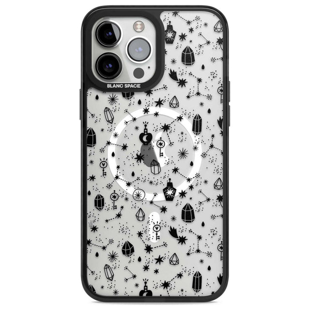 Black Magic Phone Case iPhone 13 Pro Max / Magsafe Black Impact Case Blanc Space