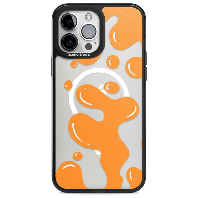 Orange Lava Lamp Phone Case iPhone 13 Pro Max / Magsafe Black Impact Case Blanc Space