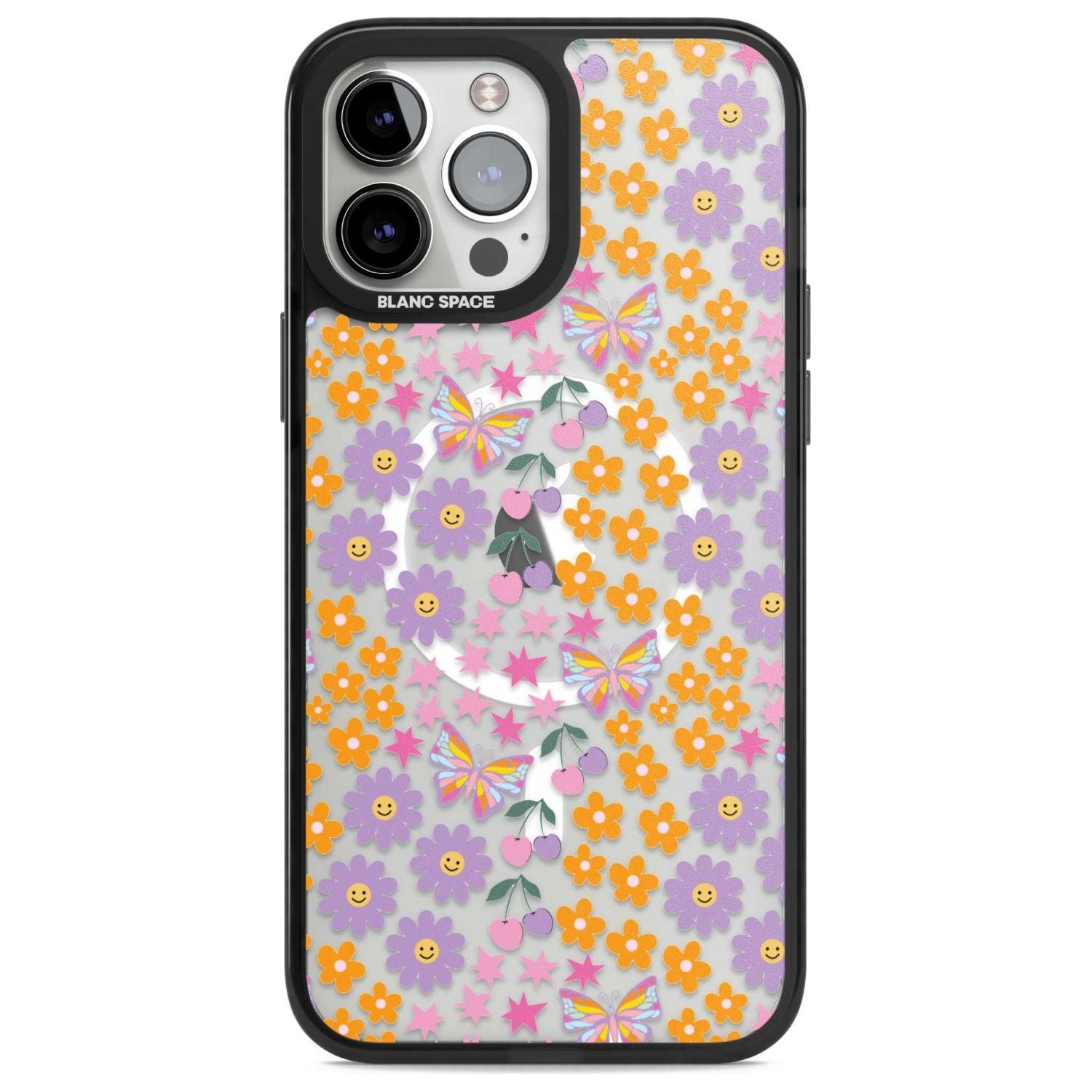 Botanical Bombardment Phone Case iPhone 13 Pro Max / Magsafe Black Impact Case Blanc Space