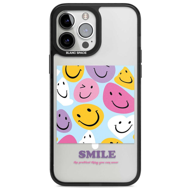 A Smile Phone Case iPhone 13 Pro Max / Magsafe Black Impact Case Blanc Space