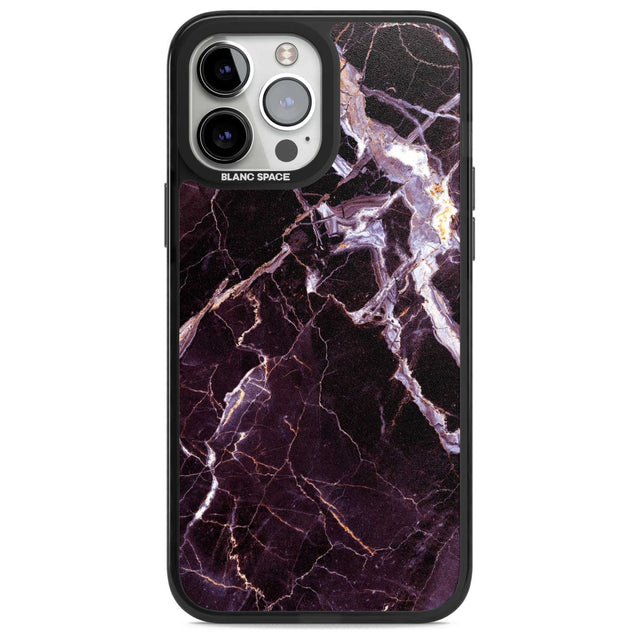 Black, Purple & Yellow shattered Marble Phone Case iPhone 13 Pro Max / Magsafe Black Impact Case Blanc Space