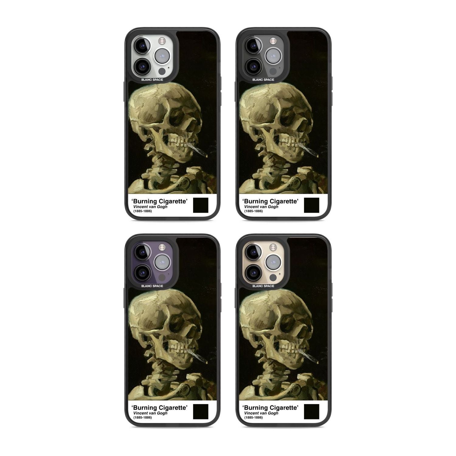 Skull Of A Skeleton With Burning Cigarette