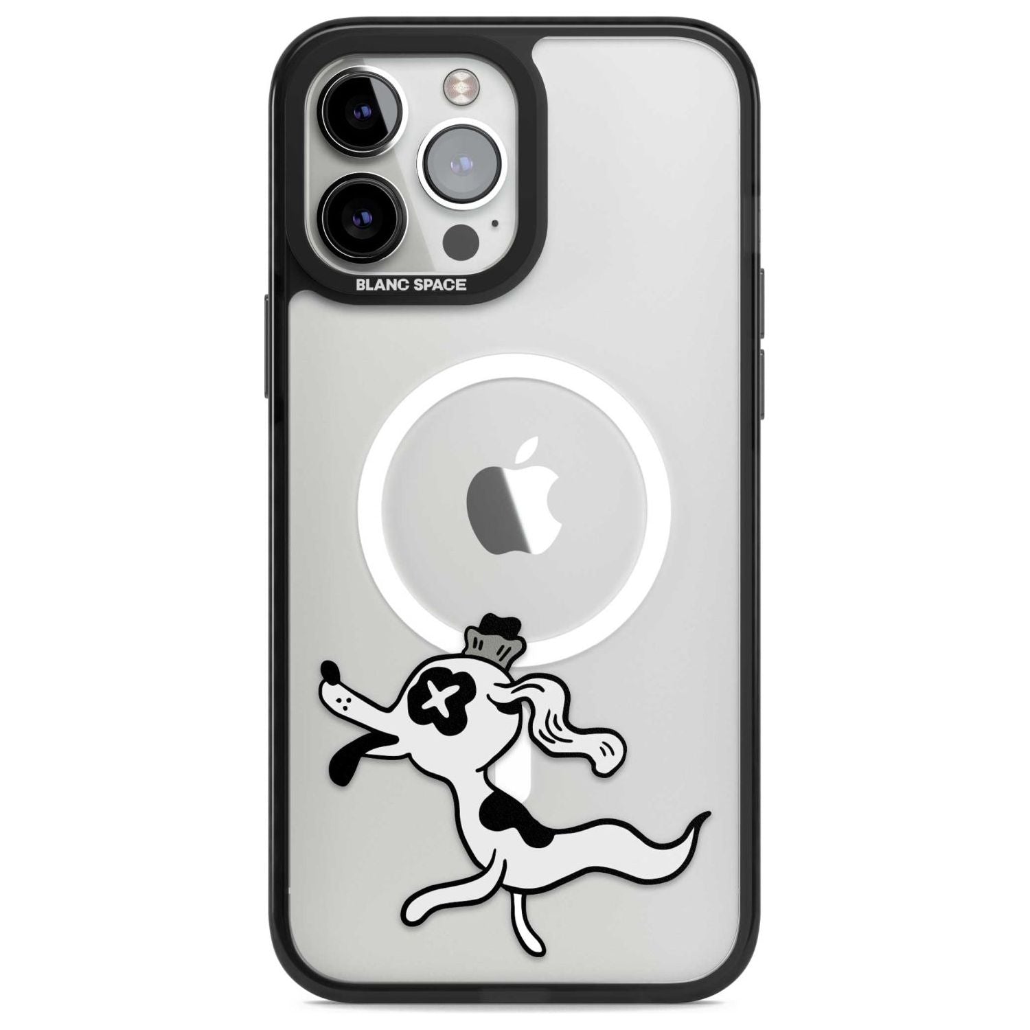 Dog Spirit Phone Case iPhone 13 Pro Max / Magsafe Black Impact Case Blanc Space