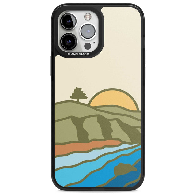 North Sunset Phone Case iPhone 13 Pro Max / Magsafe Black Impact Case Blanc Space