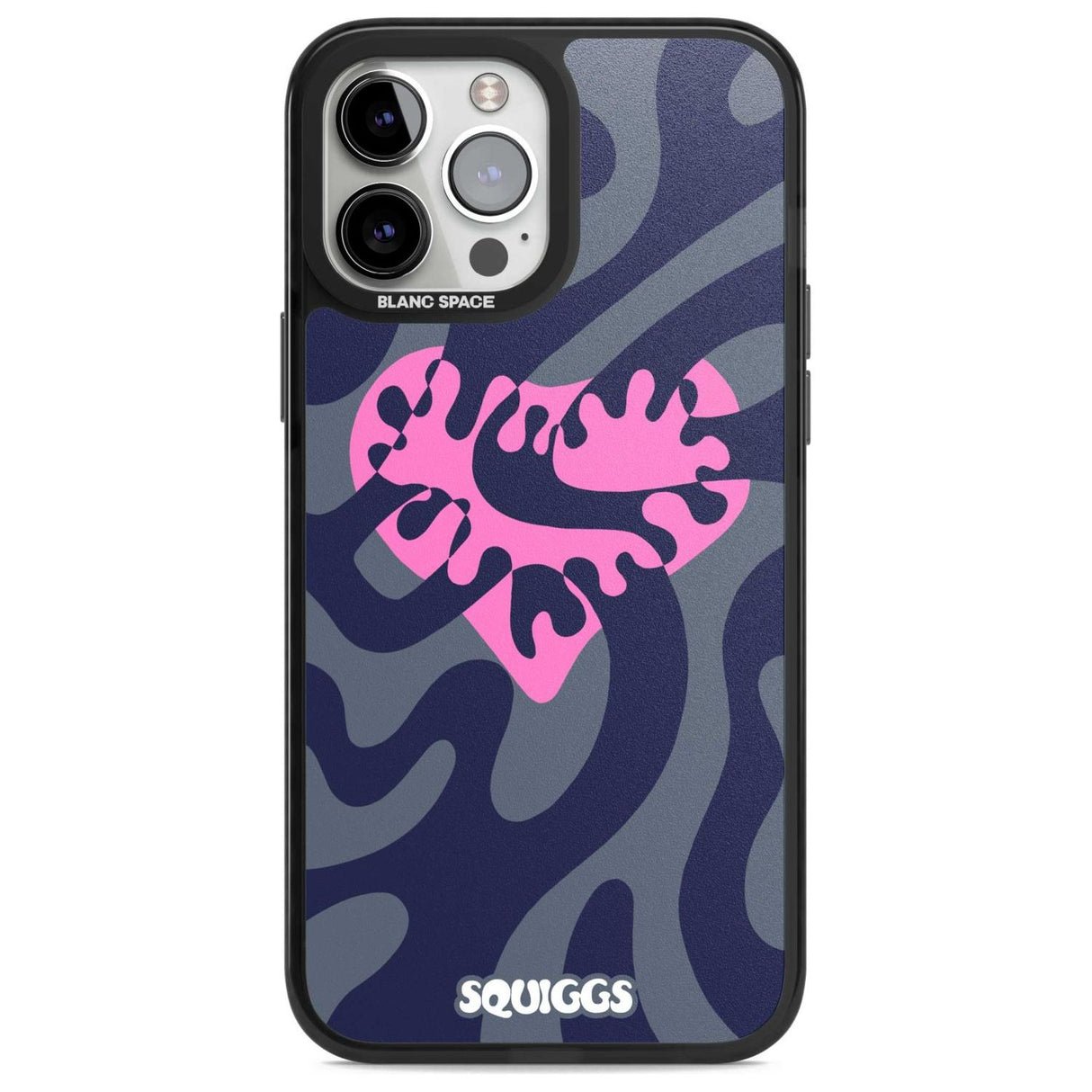 Broken Heart Phone Case iPhone 13 Pro Max / Magsafe Black Impact Case Blanc Space