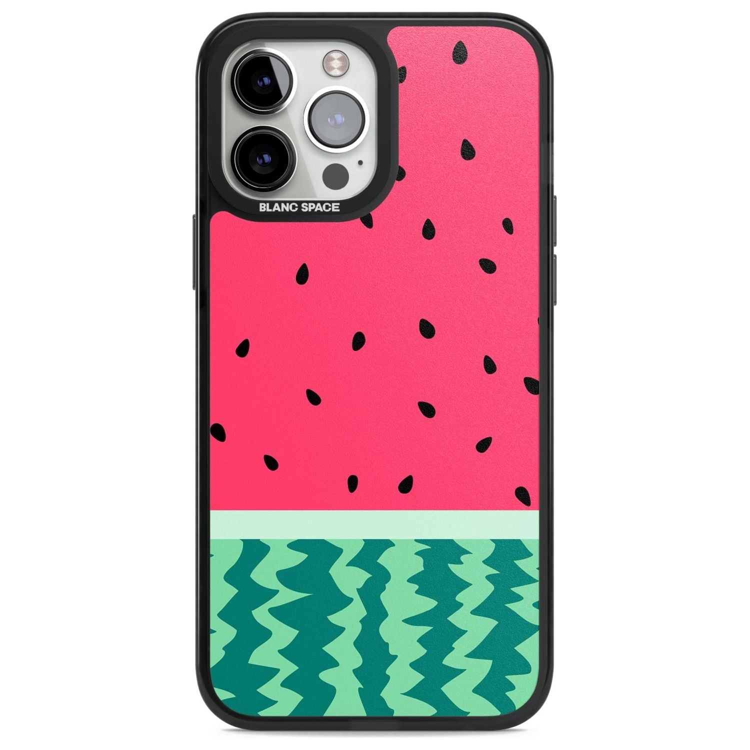 Full Watermelon Print Phone Case iPhone 13 Pro Max / Magsafe Black Impact Case Blanc Space