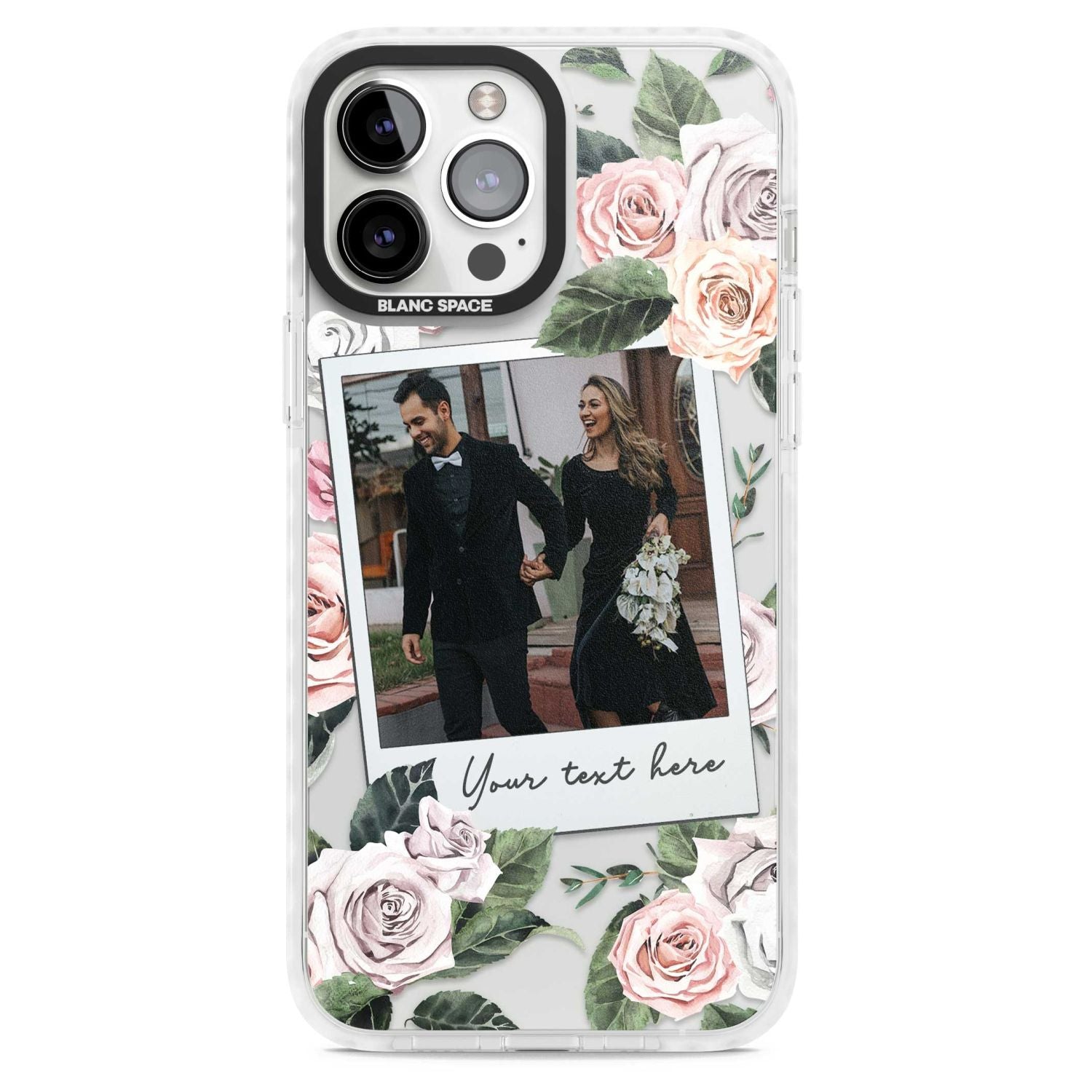 Personalised Floral Instant Camera Photo