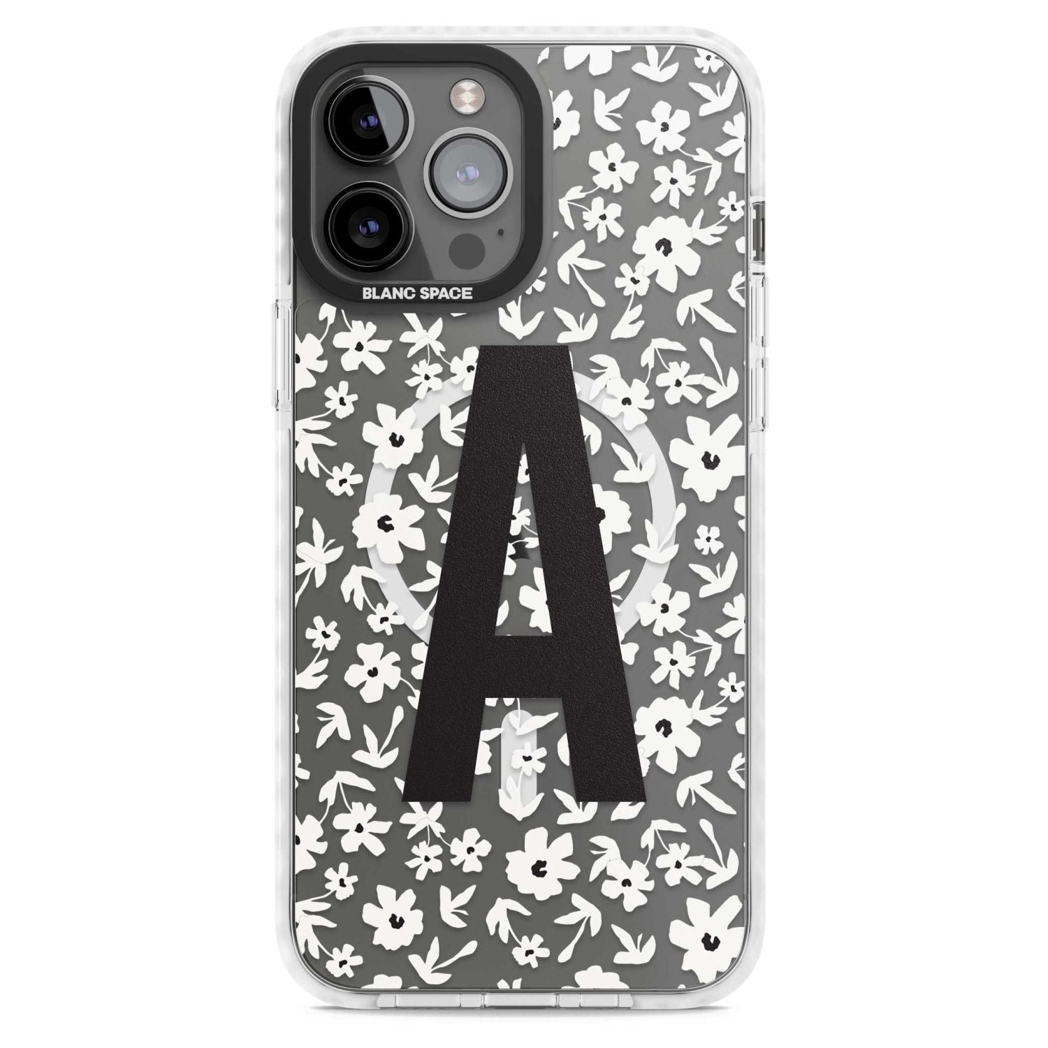 Personalised Bold Initial Floral