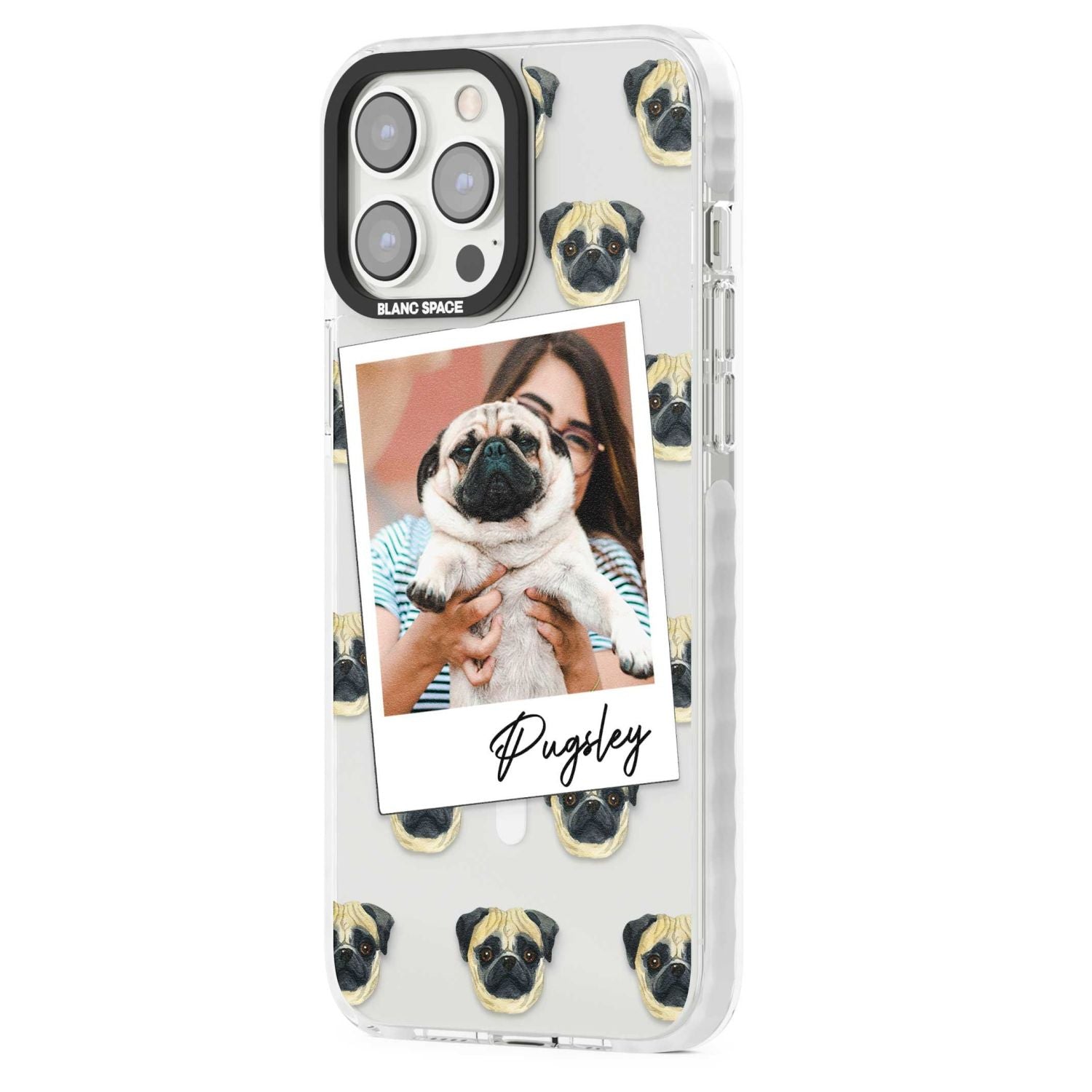 Personalised Pug Instant Camera Photo