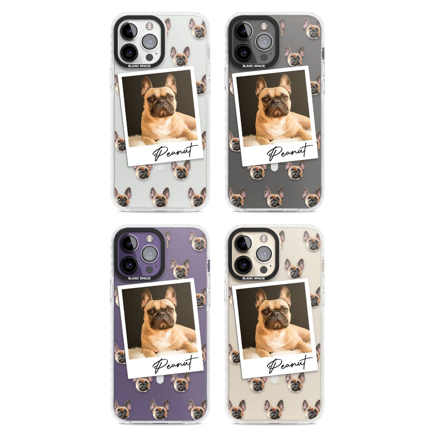 Personalised Tan French Bulldog Instant Camera Photo