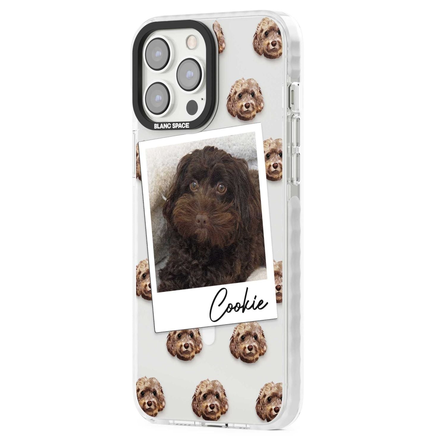 Personalised Brown Cockapoo Instant Camera Photo