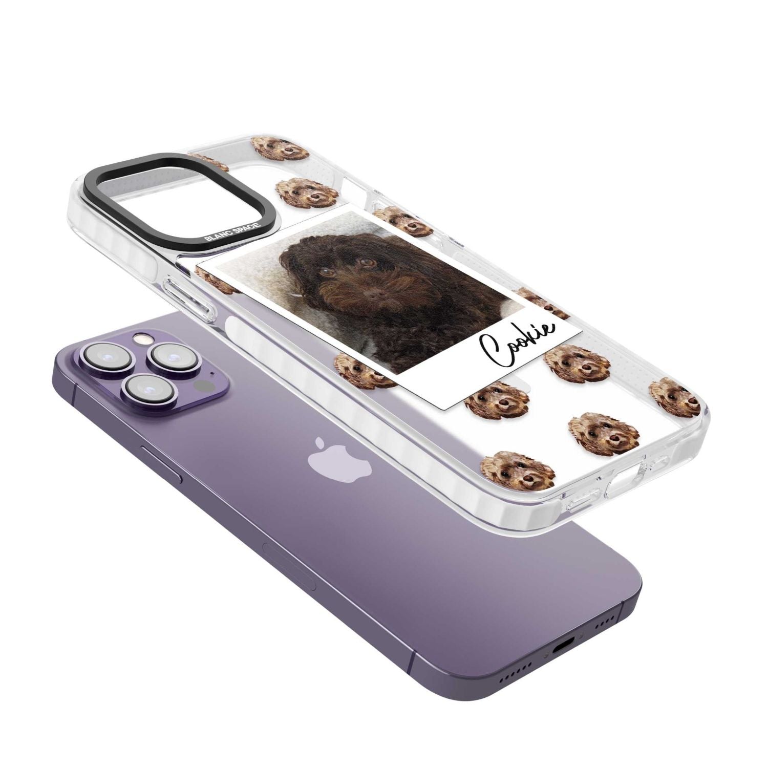 Personalised Brown Cockapoo Instant Camera Photo