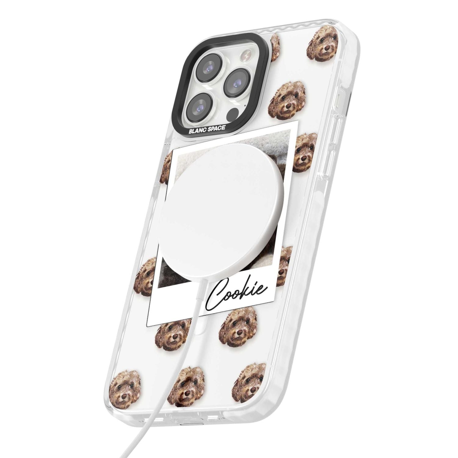 Personalised Brown Cockapoo Instant Camera Photo