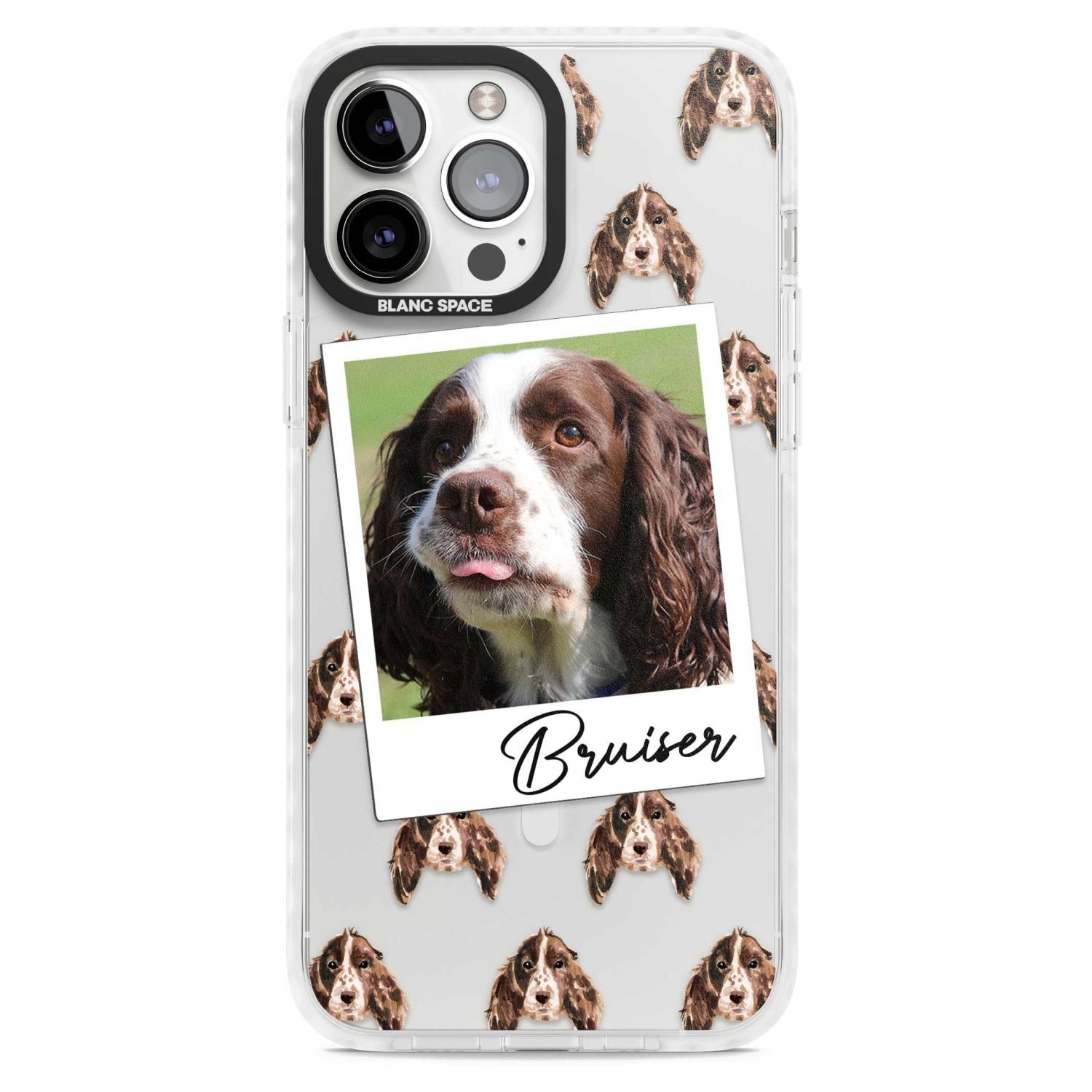 Personalised Springer Spaniel Instant Camera Photo