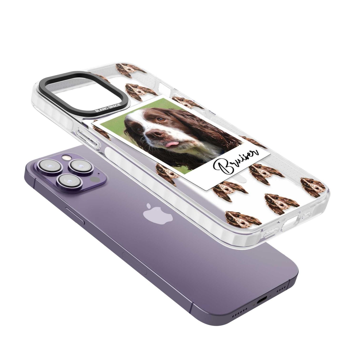 Personalised Springer Spaniel Instant Camera Photo