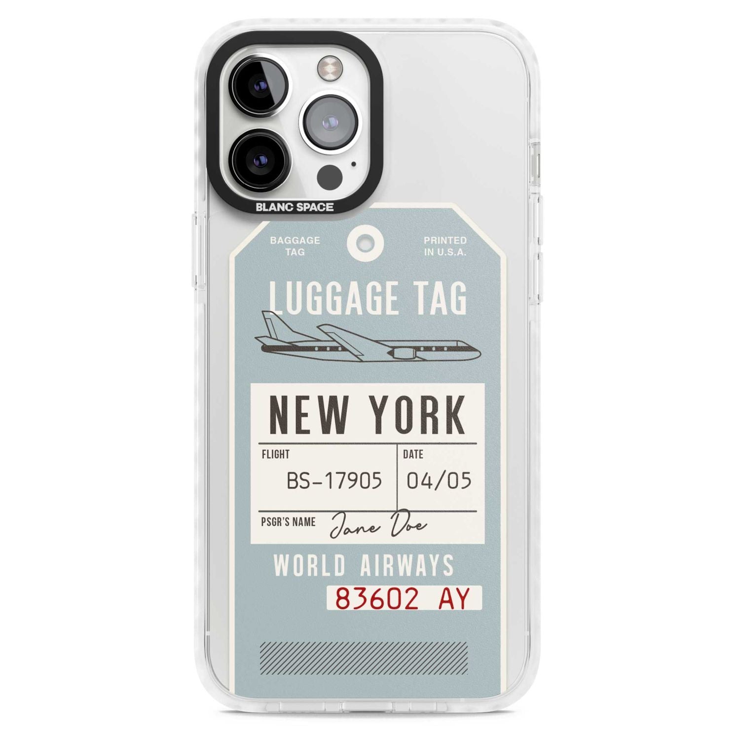Personalised Vintage Usa Luggage Tag