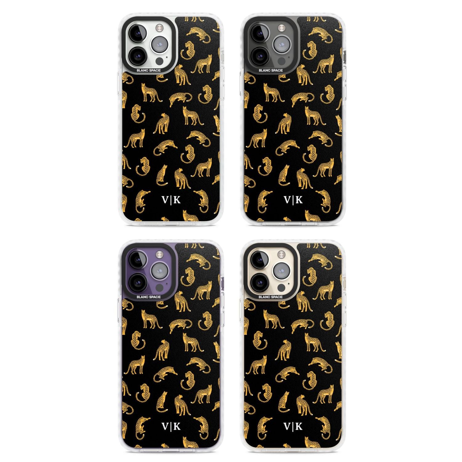Personalised Gold Cheetah Pattern